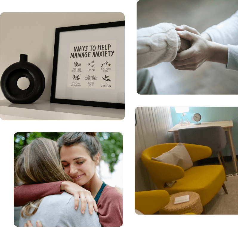 Collage of the Vernon Office